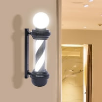 LED Barber Shop Stripes Wall Lamp Hair Salon Sign Barber Pole Rotating Light NEW