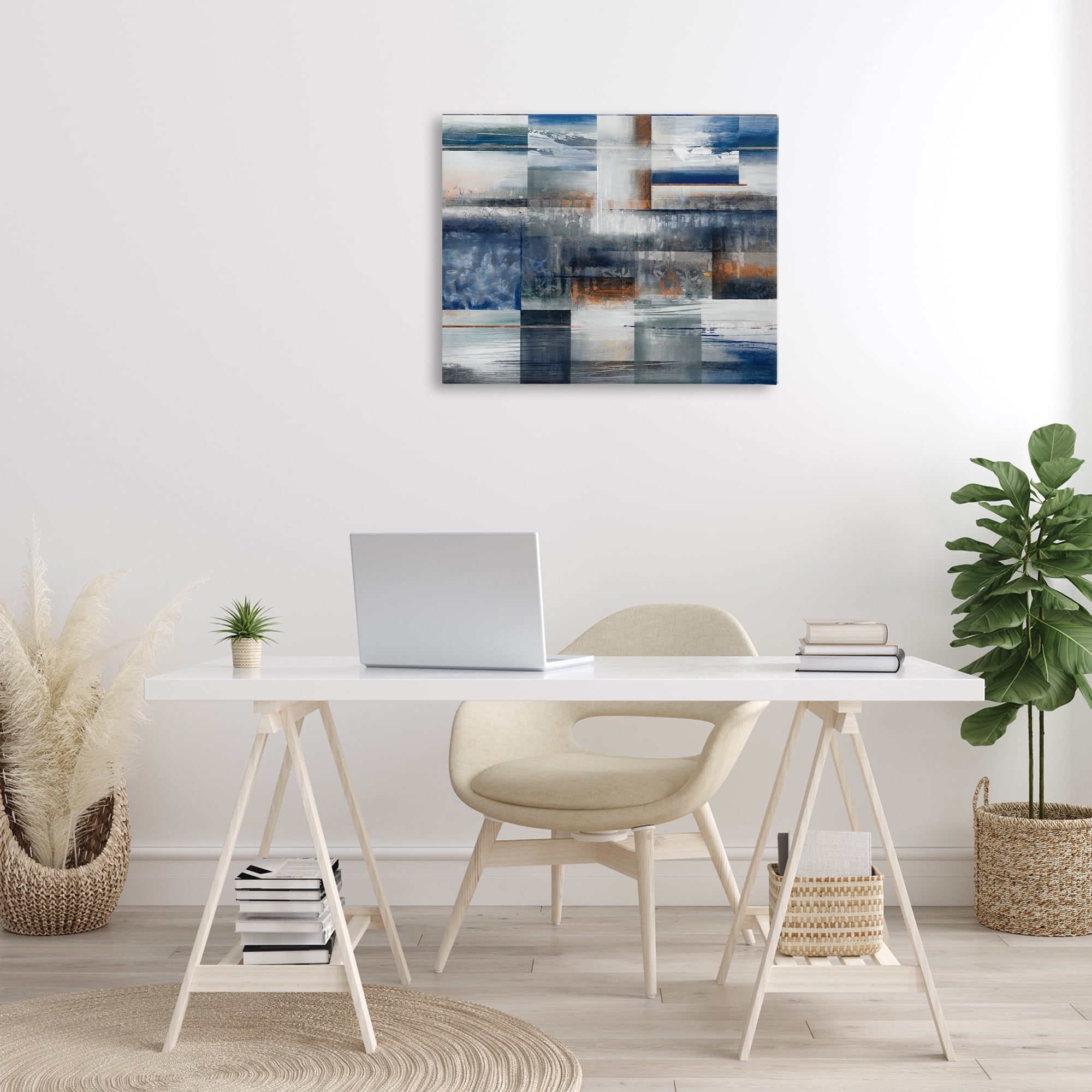 Stupell Industries Nautical & Nature Collage Abstract Painting Gallery Wrapped Canvas Art Print Wall Art, 30 x 24