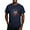 Navy, variant on - Texas Wrought Iron Barn Art T Shirt - Men's Fitted T-Shirt