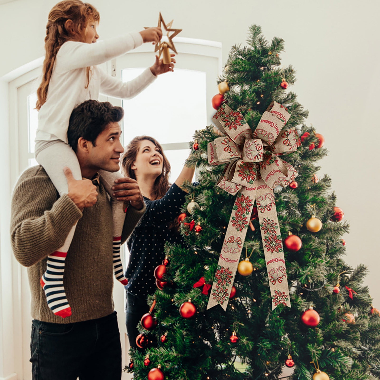 ZHENYANGli Teardrop Beads Christmas Decorations Door Hanging