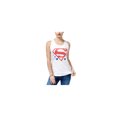 thumbnail image 1 of Bioworld Womens Logo Racerback Tank Top, White, Juniors, X-Small, 1 of 1