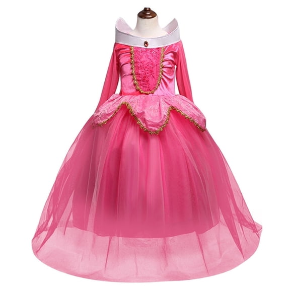 HAWEE Little Girls Princess Dress Cosplay Fairy Pink Dress Halloween Fancy Dress Age 3-8Y