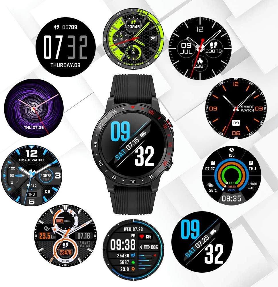 Smart Watch (GPS +Barometer+Altimeter+Compass), Gandley Full HD Touchscreen Bluetooth smartwatch