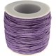 thumbnail image 1 of 100 yardas de cordón encerado de algodón, hilo de algodón encerado de 1 mm, cordón para abalorios, ideal para hacer pulseras, joyas, macramé, manualidades y proyectos de bricolaje en cuero - Lila, 1 of 6