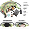 thumbnail image 3 of Geometric Plaid Crossbody Bag for Women Abstract Checkered Pattern Shoulder Bag with Adjustable Strap Compact Corduroy Purse for Commuting or Shopping, 3 of 5