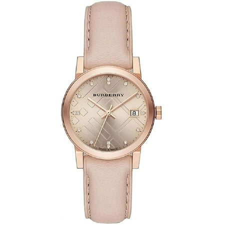 UPC 822138040198 product image for Burberry BU9131 Brown / Pink Leather Analog Quartz Women s Watch | upcitemdb.com