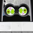 thumbnail image 3 of Car Coasters 4 Pack Stone Car Cup Holder Cute Cartoon Avocado Absorbent Drink Car Coaster Ceramic Set Small 2.56 inch Cup Coasters, 3 of 7