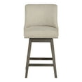 thumbnail image 6 of Granville 26" Swivel Counter Stool in Wheat Beige Fabric  with Gray Legs, 6 of 8