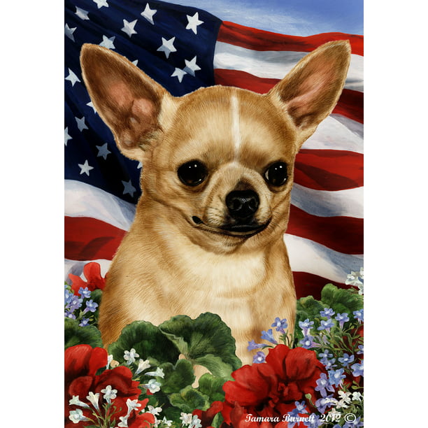 Chihuahua Tan - Best of Breed Patriotic I Garden Flags - Walmart.com ...