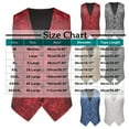 thumbnail image 3 of Stamzod Suit Vest for Men Solid Color Sleeveless Button Up Work Waistcoat Mens Vests Dress Outerwear Blue XL, 3 of 6