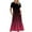 Pink, variant on Lindreshi Summer Dresses for Women 2024 Women's Summer Casual Short Sleeve Crewneck Dress Casual Flowy Tiered Maxi Beach Dress With Pockets Gradient Print Dress