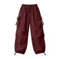 thumbnail image 5 of Womens Cargo Pants Lightweight Baggy Hiking Parachute Pant with Pockets Workout Athletic Casual Trouser Outdoor 2026, 5 of 5