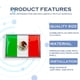 thumbnail image 2 of Adhesivo con el emblema de la bandera de México de Perdecor para coche, paquete de 2, 2 of 5