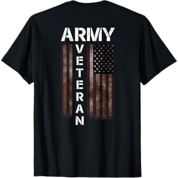 Greenink Veteran of The United States Army US Flag 4th of July T-Shirt Funny Gifts for Men Women Shirts