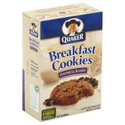 Quaker Breakfast Cookies, Oatmeal Raisin, 10.1oz Cookies Per Box
