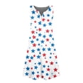 thumbnail image 6 of 4th Of July Sleeveless Dresses for Girl Flowy Summer Spring Break Sundresses T-shirt Dress, 6 of 6