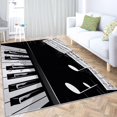 thumbnail image 3 of Instrumental Washable Area Rug Music piano 3D Printed Carpet Non Slip Area Rug, Rugs Soft Flannel Floor Carpet Living Room Bedroom Throw Runner Rugs 4x6ft, 3 of 8