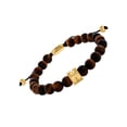 thumbnail image 3 of Men's Stainless Steel and Tiger’s Eye Bead Bolo Bracelet, 3 of 4