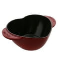 thumbnail image 6 of Staub Cast Iron 1.75-qt Heart Cocotte - Cherry, 6 of 8