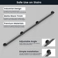 thumbnail image 4 of Barandilla VZNEK Industrial Pipe negra de 61 cm para montaje en pared, 4 of 6