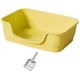 thumbnail image 4 of Cajas de arena para gatos con la parte abierta Bandeja de arena tamizadora Bandeja de arena para gatos fácil de limpiar Bandeja de arena para amarillo, 4 of 9
