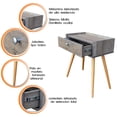 thumbnail image 4 of Hogare Buro Marsella o Mesa de Noche Rustik Wood HOGARE Marsella, 4 of 10