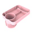 thumbnail image 2 of Bandeja de Asiento de Seguridad para Niños para Automóvil con Soporte para Refrigerios Y Bebidas , Rosa, 2 of 8