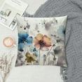 thumbnail image 2 of Nawypu  Watercolor Brown Grey Floral Pillow Covers Rustic Color Cream Gray Blue Flower Print Decorative Throw Pillows Modern Art Farmhouse Pillowcase Cushion Case, 2 of 5
