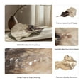 thumbnail image 4 of Tray for Bed, Coffee Table, or Home Decor - Decorative Leaf-Shaped Tray Perfect for Centerpiece Table Decoration or Home Accent - Unique Tray for Jewelries, Trinkets, or Vanities - 27" Ivory & Gold, 4 of 11
