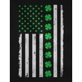 thumbnail image 4 of Tstars Mens Gift for St Patricks Day Big Irish American Flag with Clovers St Patricks Day Cool Shirts Gift for Him Irish Shirt Pride Proud Irish Hoodie, 4 of 5
