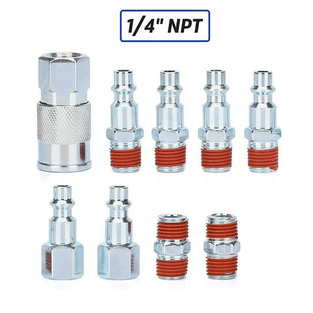 Transemion 17Pcs 1/4 Inch NPT Air Tool and Compressor Accessory