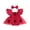 Red Ladybug, variant on Newborn Baby Girl Outfit Romper Dress Infant Girls Spring Summer Fall Clothes Bee Embroidery Flutter Sleeve Tulle Tutu Dress Headband