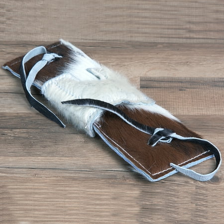 Pro Choice Saddle Pads - Hilason Hair On Cowhide Leather Super Pro Rodeo Equipment Bull Rope Pad
