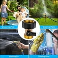 FORYULIK Heavy Duty Brass Shut Off Garden Hose Connector Water Hose