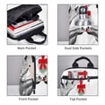 thumbnail image 3 of Balery Moose Kissing Under Mistletoe Mochila ligera para hombre y mujer: duradera e impermeable, ideal para la escuela, el trabajo, viajes y uso diario., 3 of 7