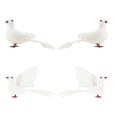 thumbnail image 2 of DOLITY 4 Piece Simulate Feather Pigeon Peace Dove Artificial Animal Figurine Garden, 2 of 9
