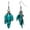 Teal, variant on 6829-EP-Teal  Faceted Metallic Lucite Cluster Earrings