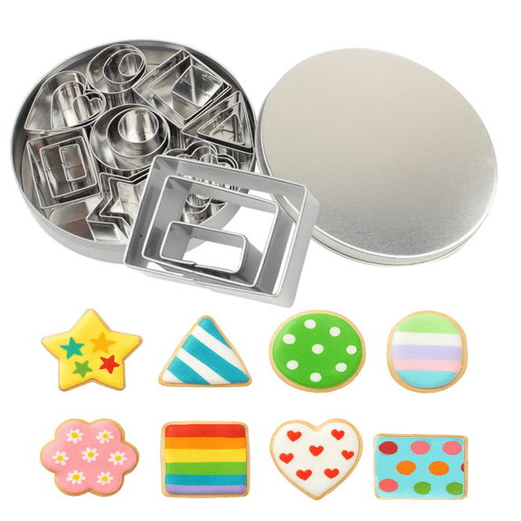 Mini Cookie Biscuit Cutters Shapes Polymer Clay Molds  for Baking Kids Children Christmas Cutters
