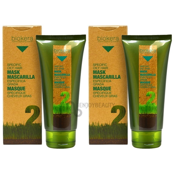 Salerm Biokera Natura Specific Oily Hair Mask 200ml 6.9oz (Pack of 2)