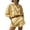 Yellow, variant on Costeam Womens 2 Piece Solid Matching Outfit Long Sleeve Crew Neck Top High Waist Wide Leg Pants Side Slip Pockets Soft Stretch Loose Casual Loungewear Two Piece Set