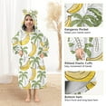 thumbnail image 4 of joogoo Blanket Hoodie for Coconut Tree Bananas Oversize Sweatshirt 3-14 YR L, 4 of 7