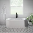 thumbnail image 6 of American Standard Contemporary Round Single-Handle Freestanding Tub Filler for Flash Rough-in Valve with Hand Shower in Matte Black, 6 of 9