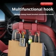 thumbnail image 2 of Pebbuoy Car Seat Headrest Hook Universal Vehicle Storage Hanger Strong Load-bearing Easy to Install Auto Vehicle Universal Hidden Multifunctional Hook, 2 of 7