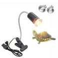 thumbnail image 2 of Lámpara de calor para reptiles DERCLIVE, lámpara para tortugas UVA/UVB con interruptor ajustable, lámpara de calefacción para acuarios giratoria de 360° para terrarios de tortugas, lagartos y, 2 of 8