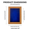 thumbnail image 4 of CustomPictureFrames 20x24 Light Brown Wood Shadow Box Frame Wall Display Decor, 4 of 6