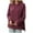 Wine, variant on Fanxing Hoodies for Women Trendy High Low Split Side Waffle Hooded Pullover Long Sleeve Casual Sweatshirt 2025 Fall Fashion Outfits Beige 2XL
