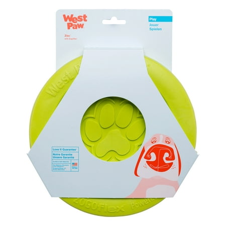 UPC: 0747473621355 | West Paw Zogoflex Zisc Large 8.5  Dog Toy Granny Smith