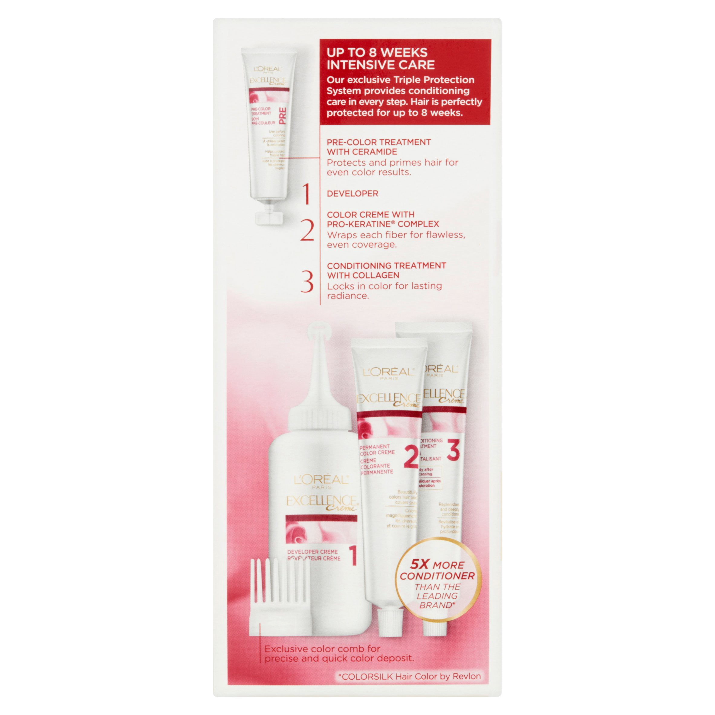 L'Oreal Paris Excellence Creme Permanent Hair Color, 7G Dark Golden Blonde