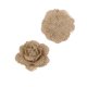 thumbnail image 4 of KAKOWELY 6 rosas de arpillera para decoración navideña y de boda (marrón), 4 of 4