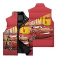 thumbnail image 3 of Chaleco de moda para hombre, chaqueta sin mangas con estampado 3D de Disney Cars, chaqueta cálida para montar en motocicleta al aire libre, chaqueta para hombre, cortavientos, 3 of 4